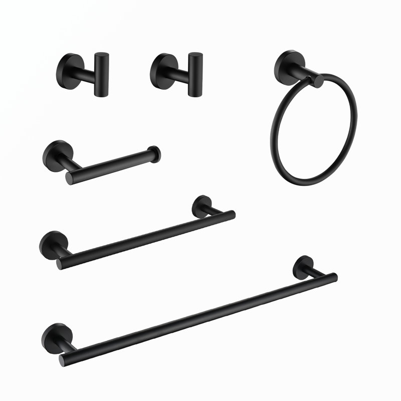 Porte-serviettes mural requis, Noir