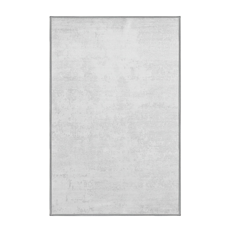 Tapis gris tissé à la machine Fallsburg, Rectangle 3 pi x 5 pi