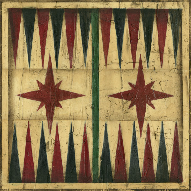 Small Antique Backgammon by Ethan Harper - Wrapped Canvas Art Prints, 30cm H x 30cm W x 3.8cm D