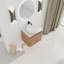 Meuble-lavabo mural 24 po avec lavabo d'art en céramique et porte à fermeture en douceur 24 po-1727603369