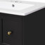 Ensemble de meuble-lavabo mural 24 po avec lavabo en céramique, armoire à 2 tiroirs et porte à fermeture en douceur pour petits espaces | Idée cadeau-732788803