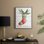 Comfy Cozy Stocking I, reproduction encadrée - bois massif