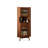 Retro Nut-Brown Solid Wood Corner Cabinet