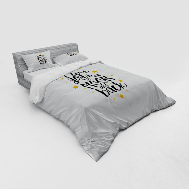 Ensemble de housse de couette Love, Housse de couette grand + 3 pièces supplémentair