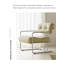 Fauteuil de style Bauhaus en acier inoxydable Nappi Homestay Hotel.
