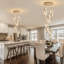Lustre 5 lumières en acrylique moderne à intensité variable doré-1026017424-1026017436-1026017437