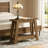 Rustic Console Table,2-Tier Entryway Table,Narrow Sofa Table