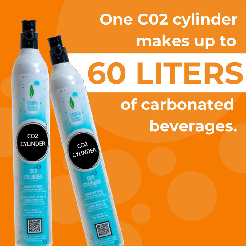 CO2 Gas Cylinder  Premium Grade CO2  100% Renewable CO2 4PK