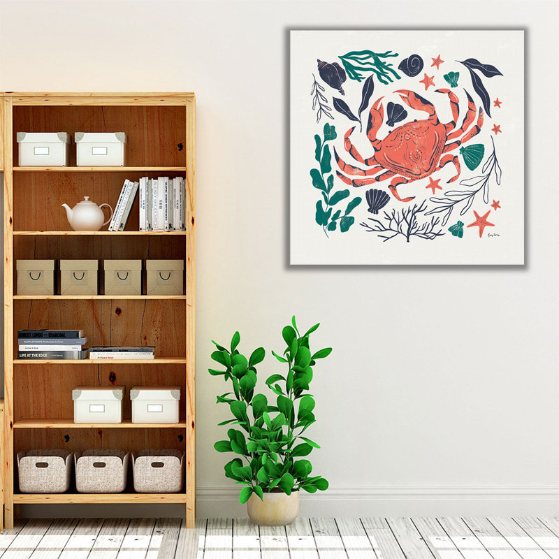 Coastal Reef II - reproduction d'art sur toile, H 40 po x l 40 po