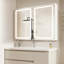 Pharmacie Hifzah 40 W 30 H avec miroir 4 tablettes