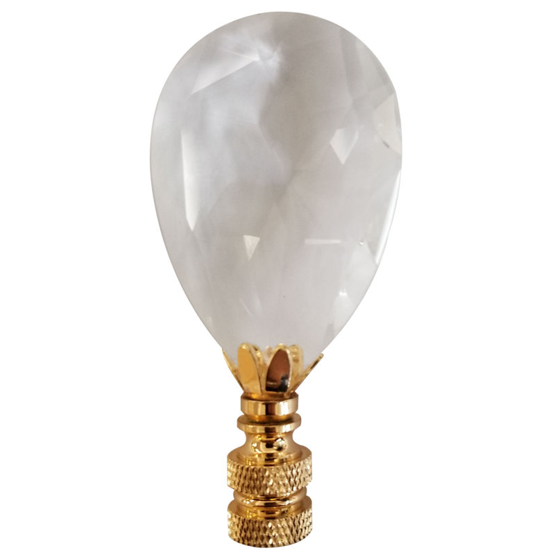 Faîteau lampe en cristal à facettes