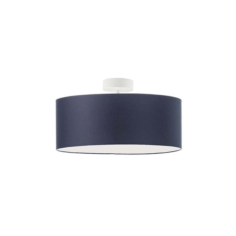 Audriona Semi Flush Mount, Navy Blue, White, 30cm H x 40cm W x 40cm D