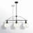 Bangura 3 - Light Matte Black Kitchen Island Pendant