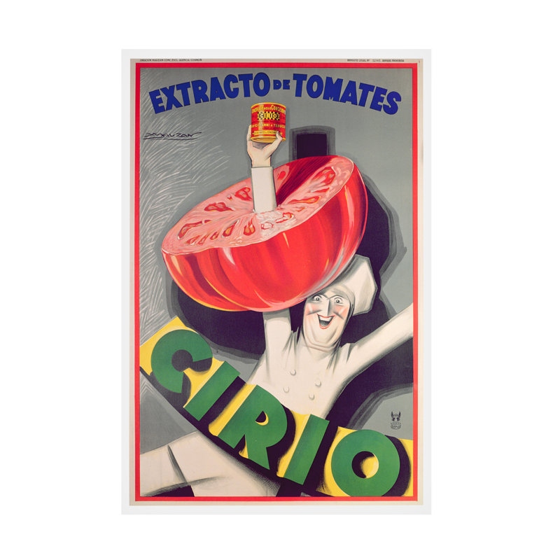 Art sur toile Luciano Achille Mauzan, H 19 po x l 12 po