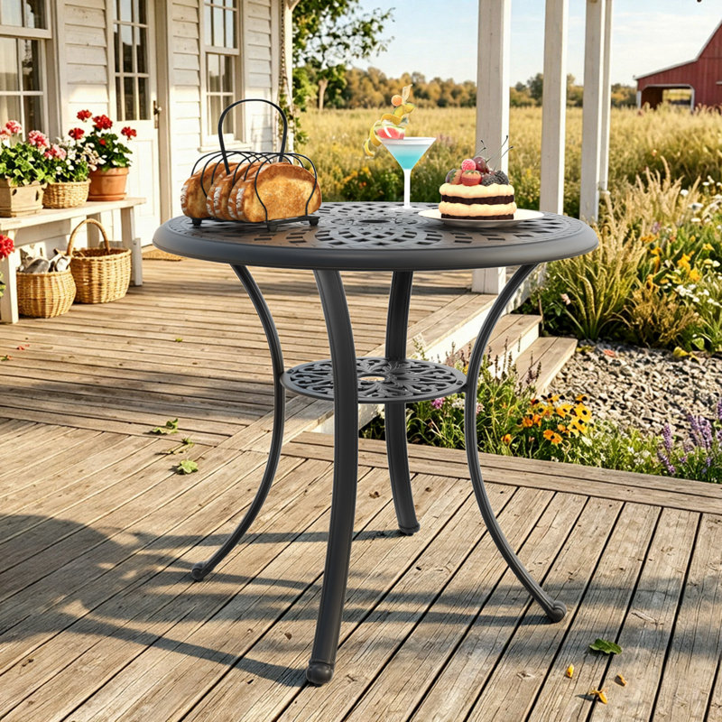 Table de bistro ronde ronde 30,71 po