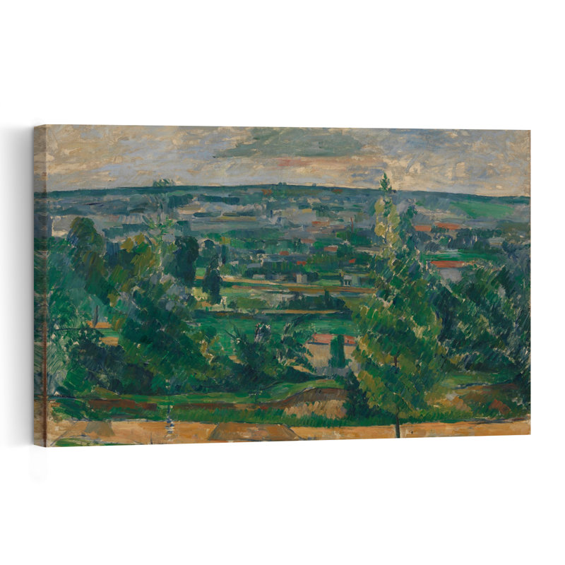 Paysage de Jas De Bouffan, vers 1879. Estampe murale d'architecture urbaine contemporaine., H 32 po x l 48 po