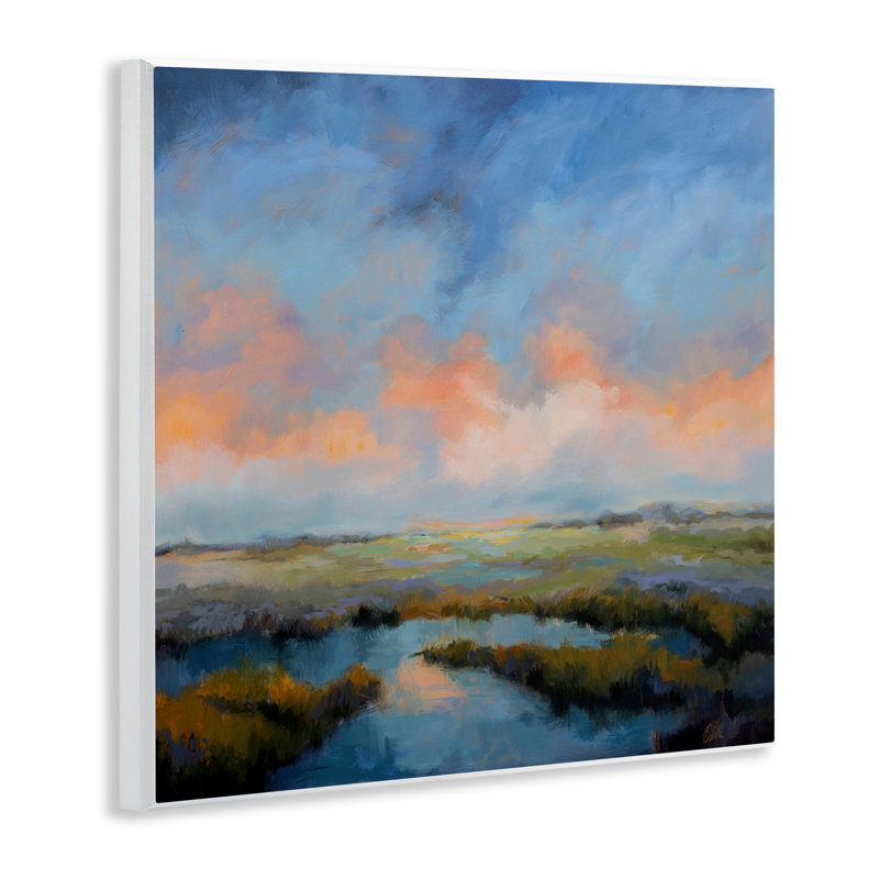  Pastel Cloud Reflection Wall Plaque Art by Odile
