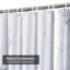 Rideau de douche en marbre blanc avec 12 crochets-1600962744