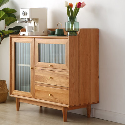 Simple armoire latérale en bois pour le rangement