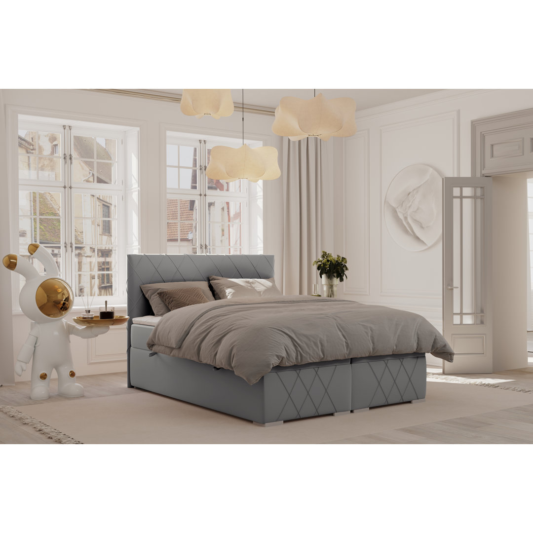 Boxspringbett Maya mit Topper und Bettkasten