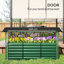 Jardinières protégées en relief, grande maison de jardin moderne en acier galvanisé