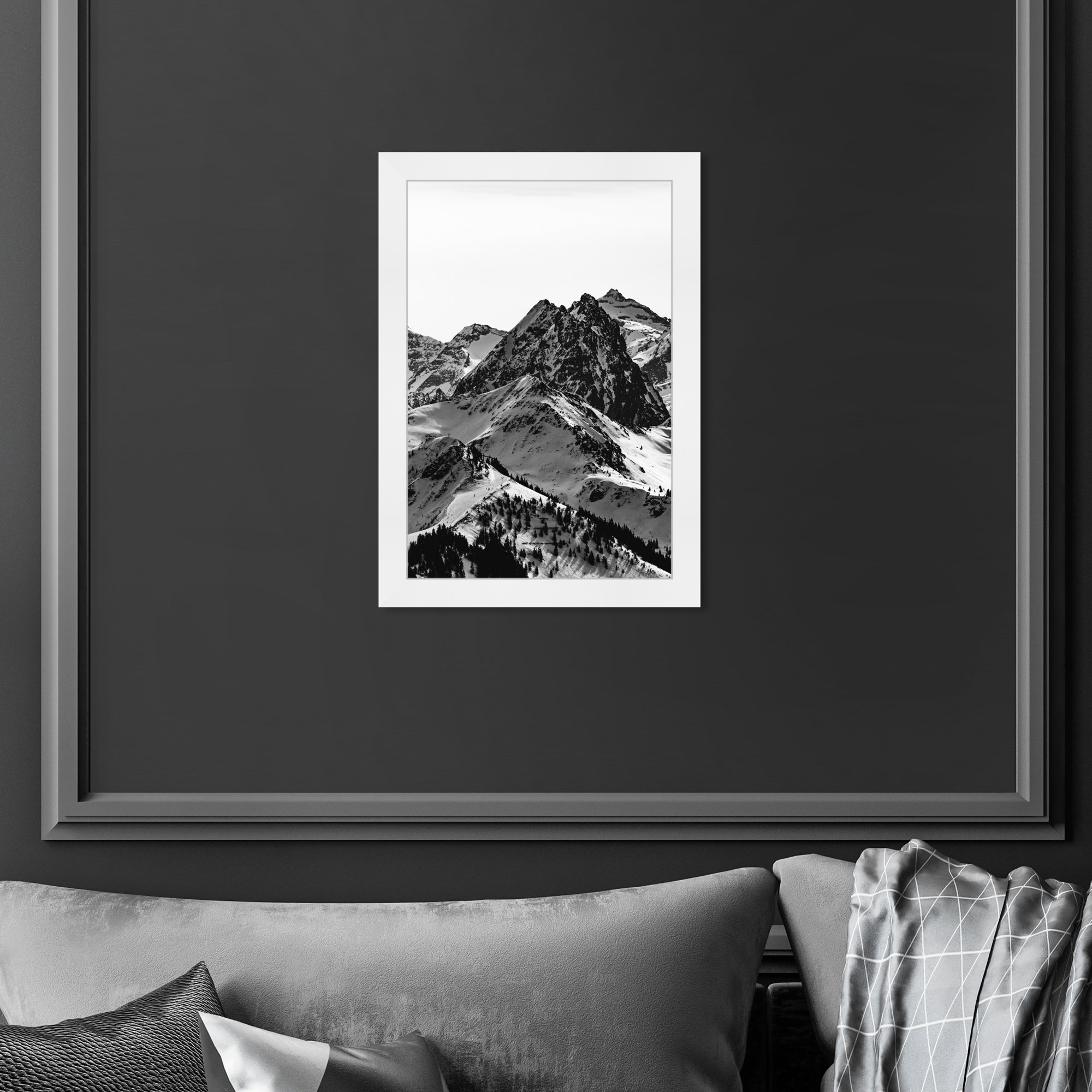 Up The Mountain by Oliver Gal, 17" H x 12" W x 0.5" D, White