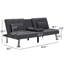 Meilin Twin 65.4'' Upholstered Convertible Sofa