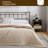 Metal California King Size Headboard, Adjustable Height, California King Headboard Only for Bedroom, Rustic Farmhouse Style, Attach Frame, Easy Assembly, Brown-1171318201-1196464264