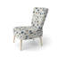 Motif floral bleu et blanc Essence