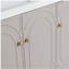 Meuble-lavabo autoportant 48 po et 3 portes d'armoire à fermeture en douceur (emballage KD) - sans le lavabo