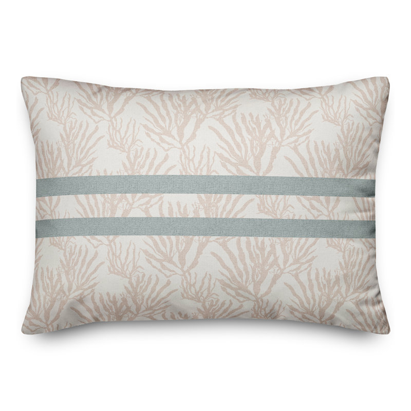  Polyester / Mélange de polyester Housse de coussin lombaire rectangulaire et insert, Rose