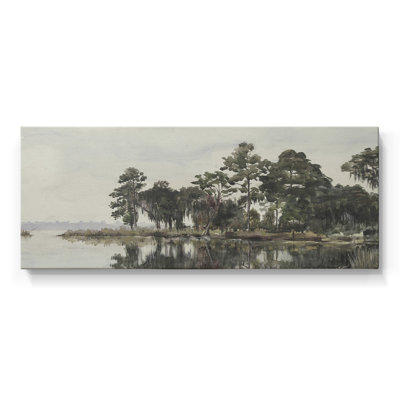 Série paysage - Dxxxvi - Toile tendue avec châssis - Prêt à accrocher
