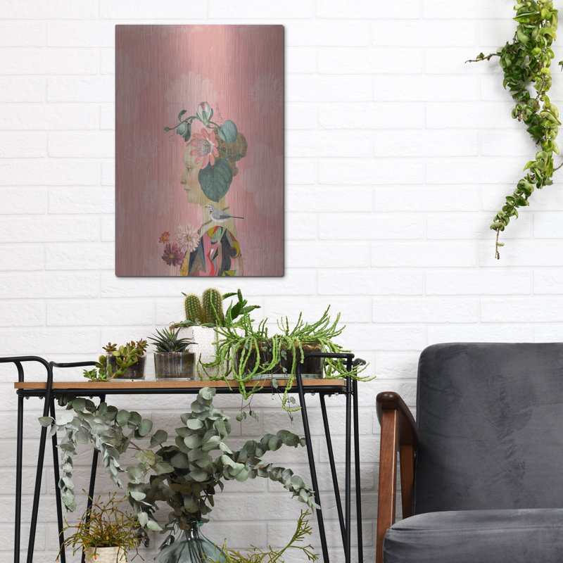 Art mural en métal Winston Porter «Beautiful Friend» par Elena Ray, H 16 po x l 12 po