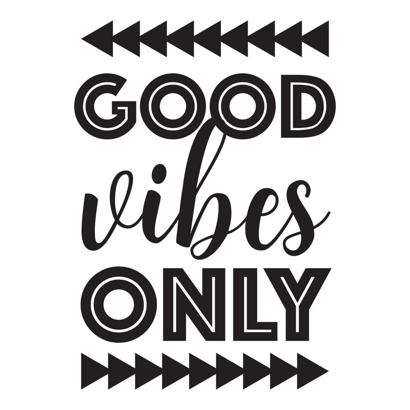 Décalcomanie murale à™ good vibes