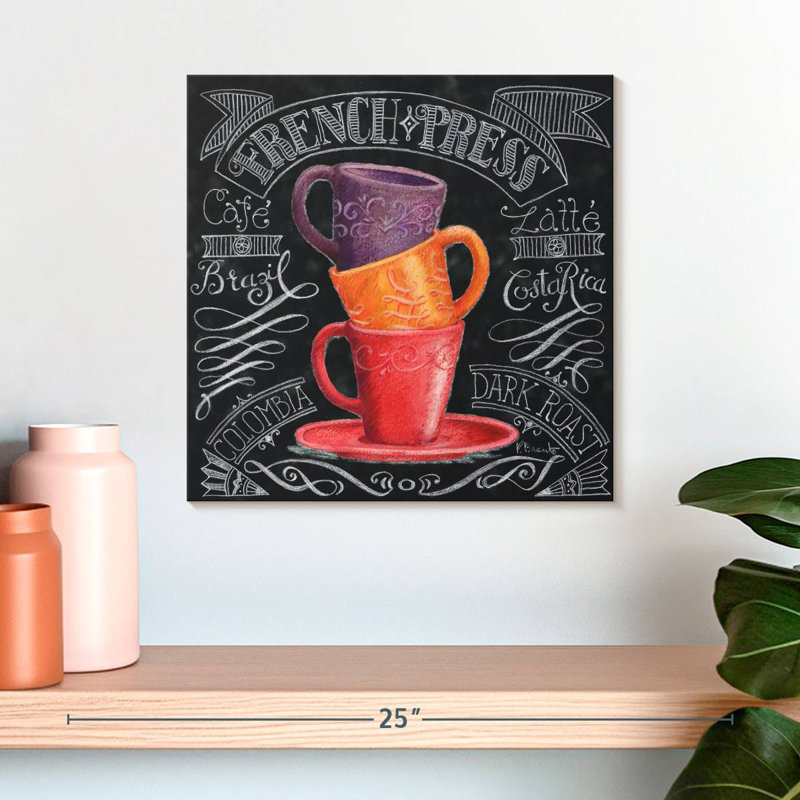 Tableau noir Yarlin Coffee II, H 16 po x l 16 po