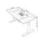 Bureau debout noir en cuir-163914689