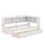 Lit de jour simple avec 2 tiroirs de rangement et ports USB-1336393475