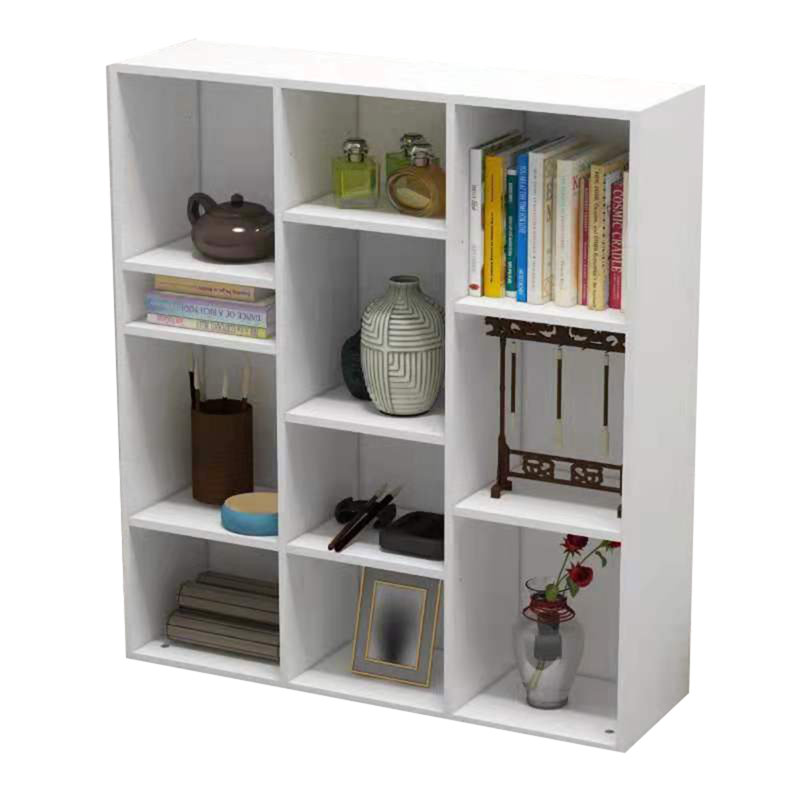 Bibliothèque à cubes en plastique H 100 po x l 90,3 po, Blanc