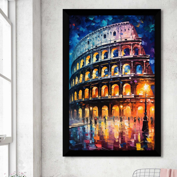 Italy Colosseum Paint By Number Kit DIY Acrylic Painting Canvas