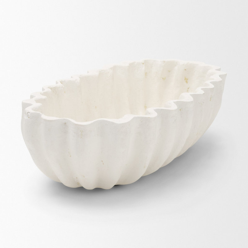 Bol en papier Camhe, 12.0L x 6.3W x 3.5H, White