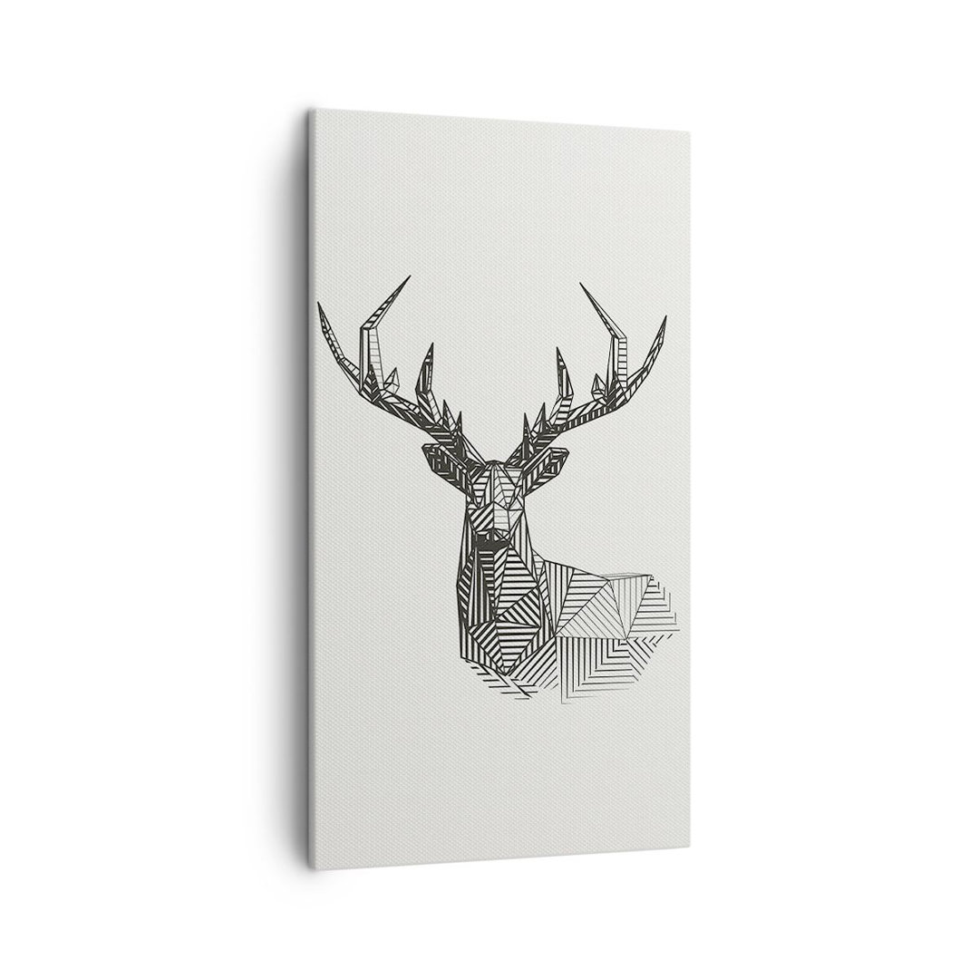 Leinwandbild Deer Sketch Scandinavian