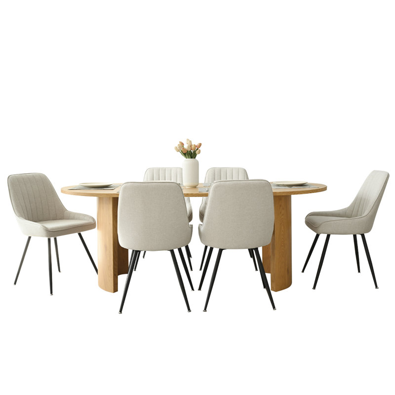 Ensemble repas pour 6 personnes Audna, Chêne