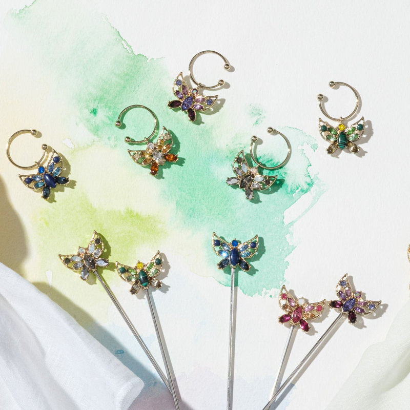 Butterfly cocktail picks