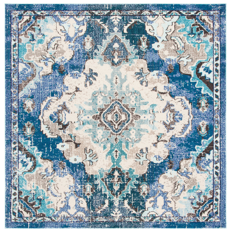 Madison Performance Oriental Rug, Square 6'7"