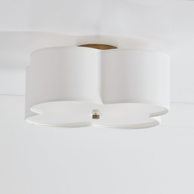 Plafonnier semi-encastré géométrique de style unique et audacieux Tangela, H 8,25 po x l 18 po