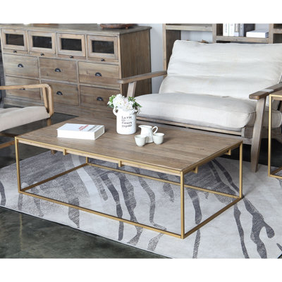 Alynnah Solid Wood Top Coffee Table