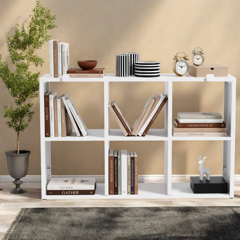 Bibliothèques robustes avec rangement, organisateur moderne en métal blanc pour la maison