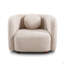 Fauteuil d'appoint carré, fauteuil rembourré en nuage Boucle, fauteuil de style japonais, canapé 1 place