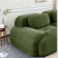 Canapés ergonomiques vert olive, velours côtelé de qualité supérieure, conception modulaire pour les chambres à coucher