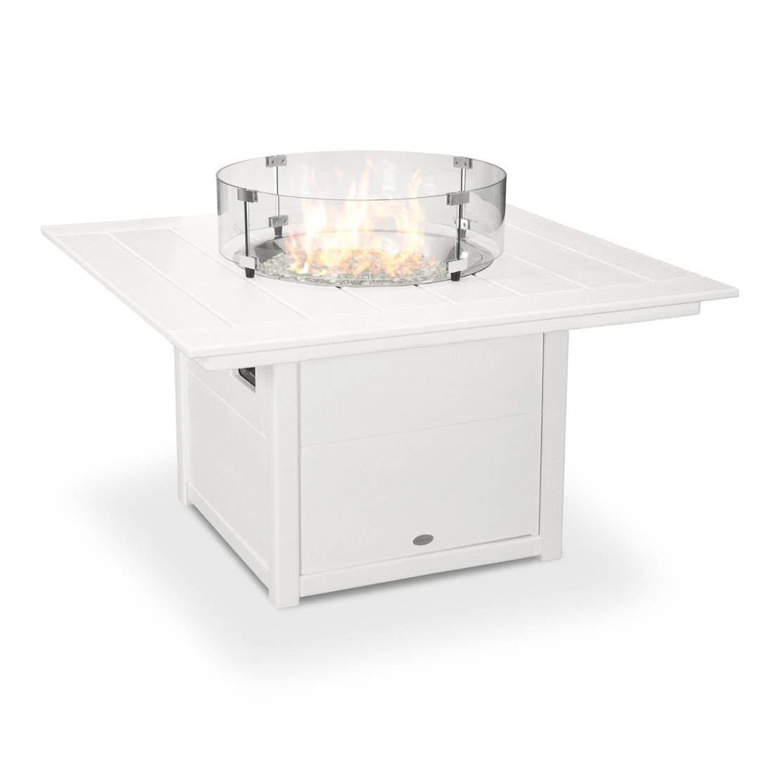 POLYWOOD Square 42" Fire Pit Table POLYWOOD®